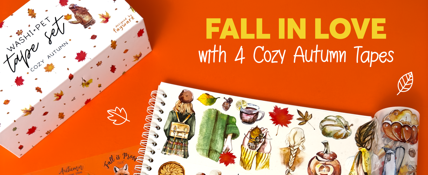 Fall in love with 4 Cozy Autumn Tapes